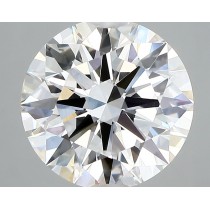 Lab Created 3.67 Carat F-VS1 Round Diamond