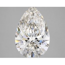 Lab Created 3.71 Carat G-VS1 Pear Shaped Diamond