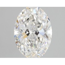 Lab Created 2.09 Carat G-VS1 Oval Diamond
