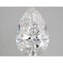 Lab Created 4.52 Carat F-VS2 Pear Shaped Diamond