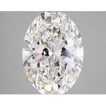 Lab Created 4.13 Carat G-VS1 Oval Diamond