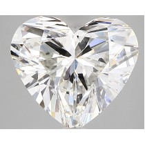 Lab Created 3.09 Carat G-VS1 Heart Shaped Diamond
