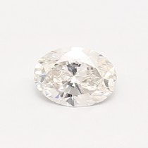Lab Created 0.49 Carat H-SI2 Oval Diamond