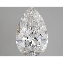 Lab Created 4.14 Carat G-VS2 Pear Shaped Diamond