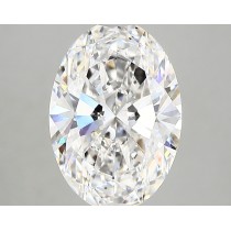 Lab Created 3.24 Carat E-SI1 Oval Diamond