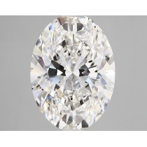 Lab Created 4.03 Carat F-SI1 Oval Diamond