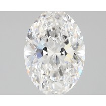 Lab Created 2.54 Carat F-VS2 Oval Diamond