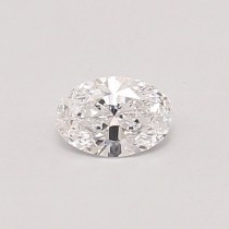 Lab Created 0.34 Carat D-VS1 Oval Diamond
