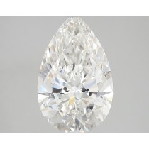 Lab Created 4.14 Carat F-VS2 Pear Shaped Diamond