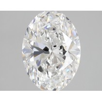 Lab Created 3.51 Carat E-SI1 Oval Diamond