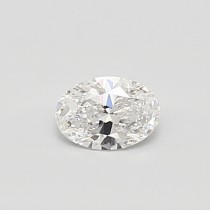 Lab Created 0.34 Carat D-VS1 Oval Diamond