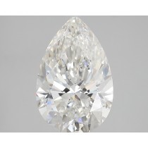 Lab Created 4.29 Carat G-SI1 Pear Shaped Diamond Lab Created 4.29 Carat G-SI1 Pear Shaped Diamond