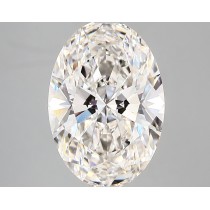 Lab Created 4.12 Carat H-VS2 Oval Diamond