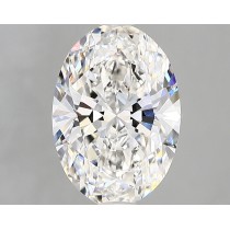 Lab Created 2.42 Carat G-VS1 Oval Diamond