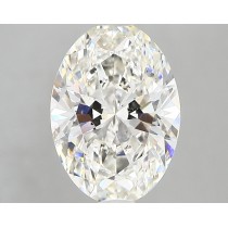 Lab Created 2.43 Carat H-SI1 Oval Diamond