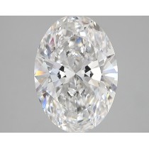 Lab Created 4.06 Carat F-VS2 Oval Diamond
