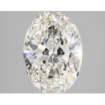 Lab Created 2.40 Carat H-VS2 Oval Diamond