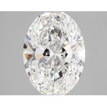 Lab Created 2.38 Carat F-VS1 Oval Diamond