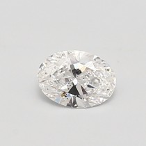 Lab Created 0.44 Carat D-SI1 Oval Diamond