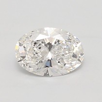 Lab Created 0.83 Carat F-SI2 Oval Diamond