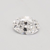 Lab Created 0.40 Carat D-SI1 Oval Diamond Lab Created 0.40 Carat D-SI1 Oval Diamond