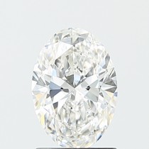 Lab Created 1.30 Carat F-VVS2 Oval Diamond