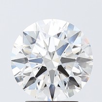 Lab Created 2.81 Carat G-VS1 Round Diamond