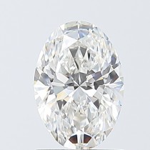 Lab Created 1.23 Carat G-VVS2 Oval Diamond