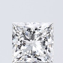 Lab Created 1.71 Carat E-VVS2 Princess Cut Diamond