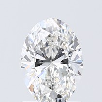 Lab Created 1.28 Carat F-VVS2 Oval Diamond
