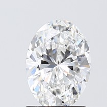 Lab Created 1.36 Carat D-VVS2 Oval Diamond