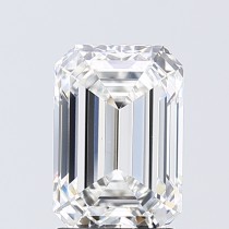 Lab Created 2.46 Carat E-VVS2 Emerald Cut Diamond Lab Created 2.46 Carat E-VVS2 Emerald Cut Diamond