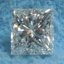 0.51 Carat D-SI1 Princess Cut Natural Diamond