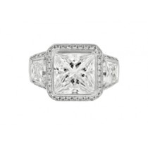 3.45 Carat I-VVS1 Princess Cut Natural Diamond