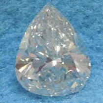 0.76 Carat F-VS2 Pear Shaped Natural Diamond