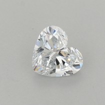 Lab Created 0.42 Carat E-VS1 Heart Shaped Diamond