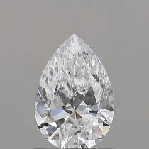 0.90 Carat D-SI2 Pear Shaped Natural Diamond