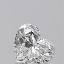 0.82 Carat G-SI1 Heart Shaped Natural Diamond