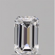 0.74 Carat D-VS1 Emerald Cut Natural Diamond
