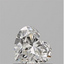 0.71 Carat H-SI1 Heart Shaped Natural Diamond