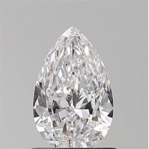 0.70 Carat D-SI1 Pear Shaped Natural Diamond