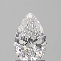 0.90 Carat D-SI1 Pear Shaped Natural Diamond