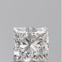 0.90 Carat F-SI1 Princess Cut Natural Diamond