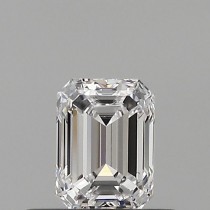 0.50 Carat D-IF Emerald Cut Natural Diamond