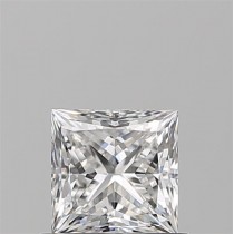 0.80 Carat E-VS1 Princess Cut Natural Diamond