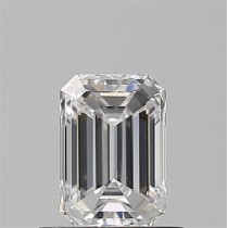 0.74 Carat D-VS2 Emerald Cut Natural Diamond