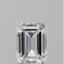0.71 Carat D-VS1 Emerald Cut Natural Diamond