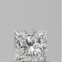 0.70 Carat E-SI1 Princess Cut Natural Diamond