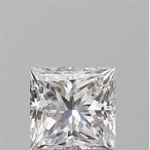 0.91 Carat E-VS1 Princess Cut Natural Diamond