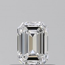 0.54 Carat E-VVS1 Emerald Cut Natural Diamond